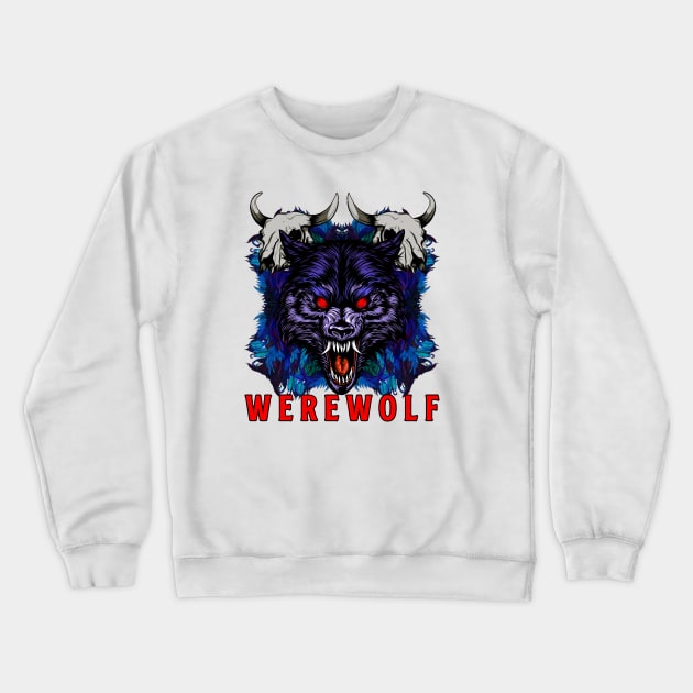 WEREWOLF Crewneck Sweatshirt by theanomalius_merch